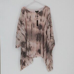 22) NEW Melissa Paige Pink and Brown Shirt Women Plus Size 3X